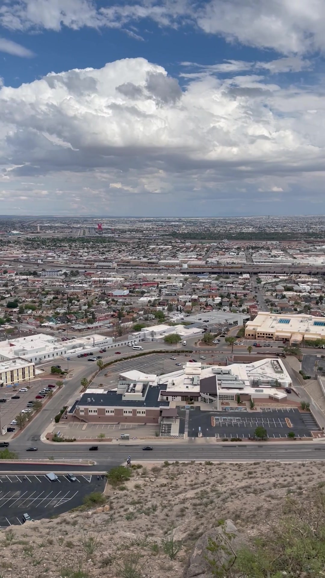 View across El Paso toward Ciudad Juárez, Mexico
