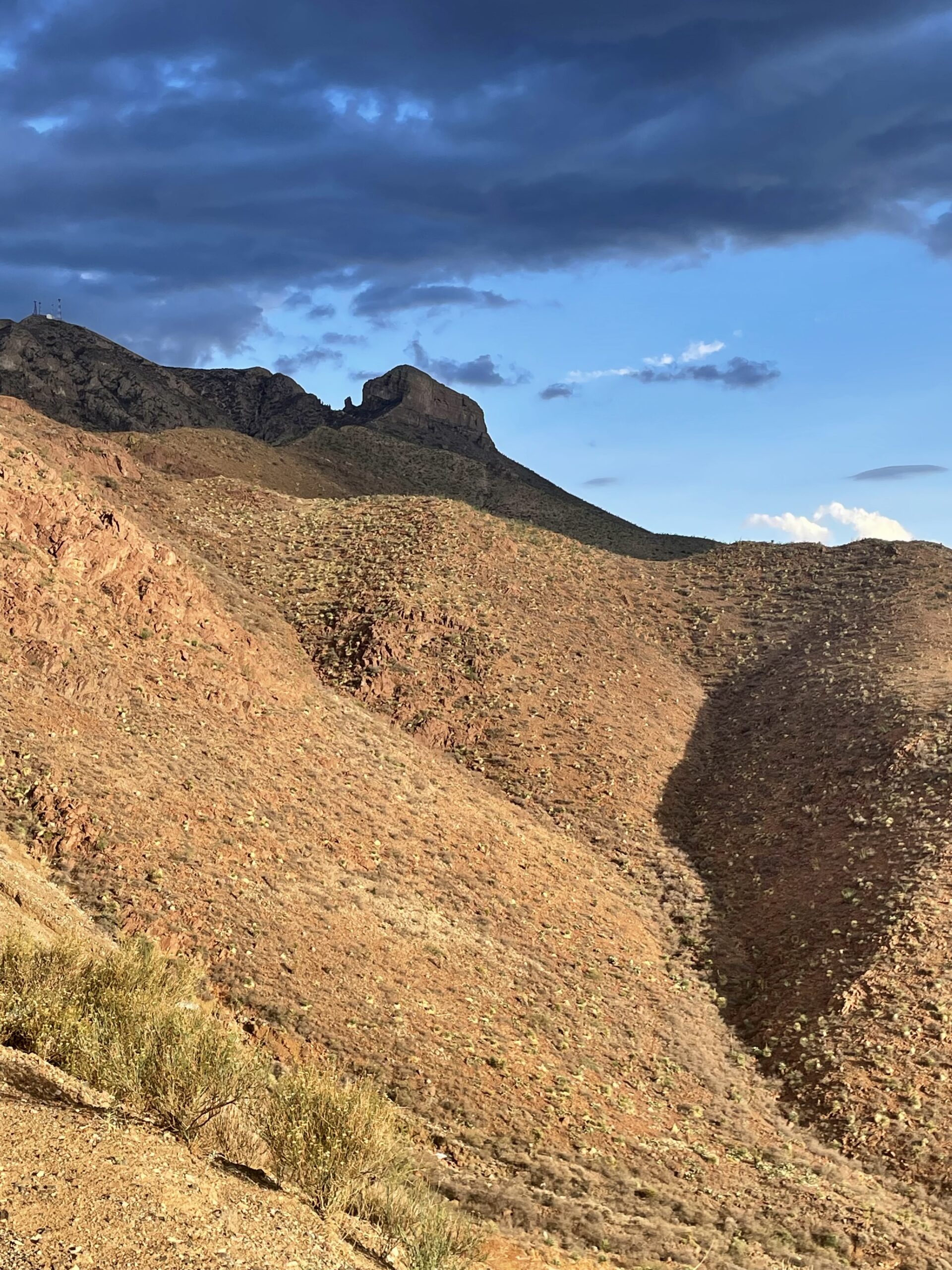 Elephant-shaped mountain seen near El Paso, Texas