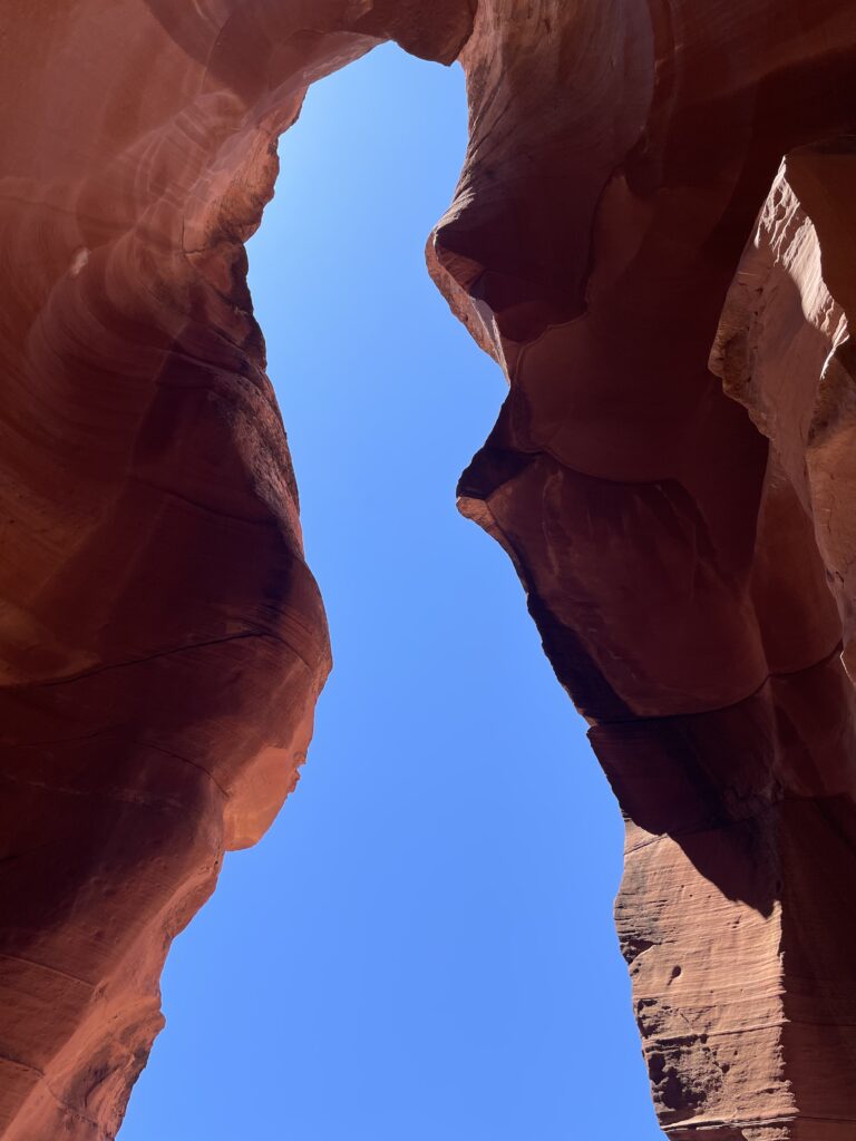 Inside Upper Antelope Canyon in Arizona.