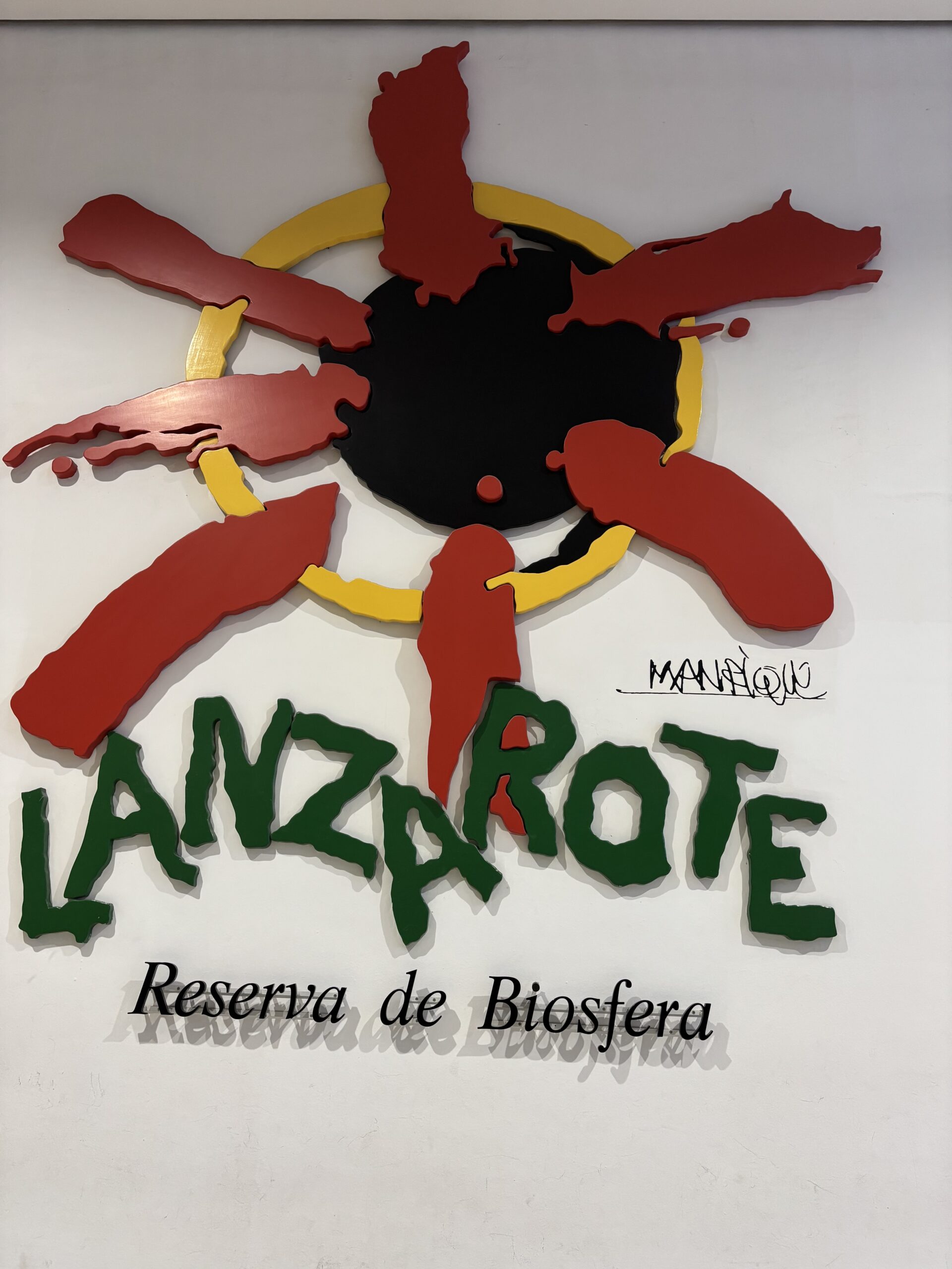 Lanzarote artwork at the start of our February trip