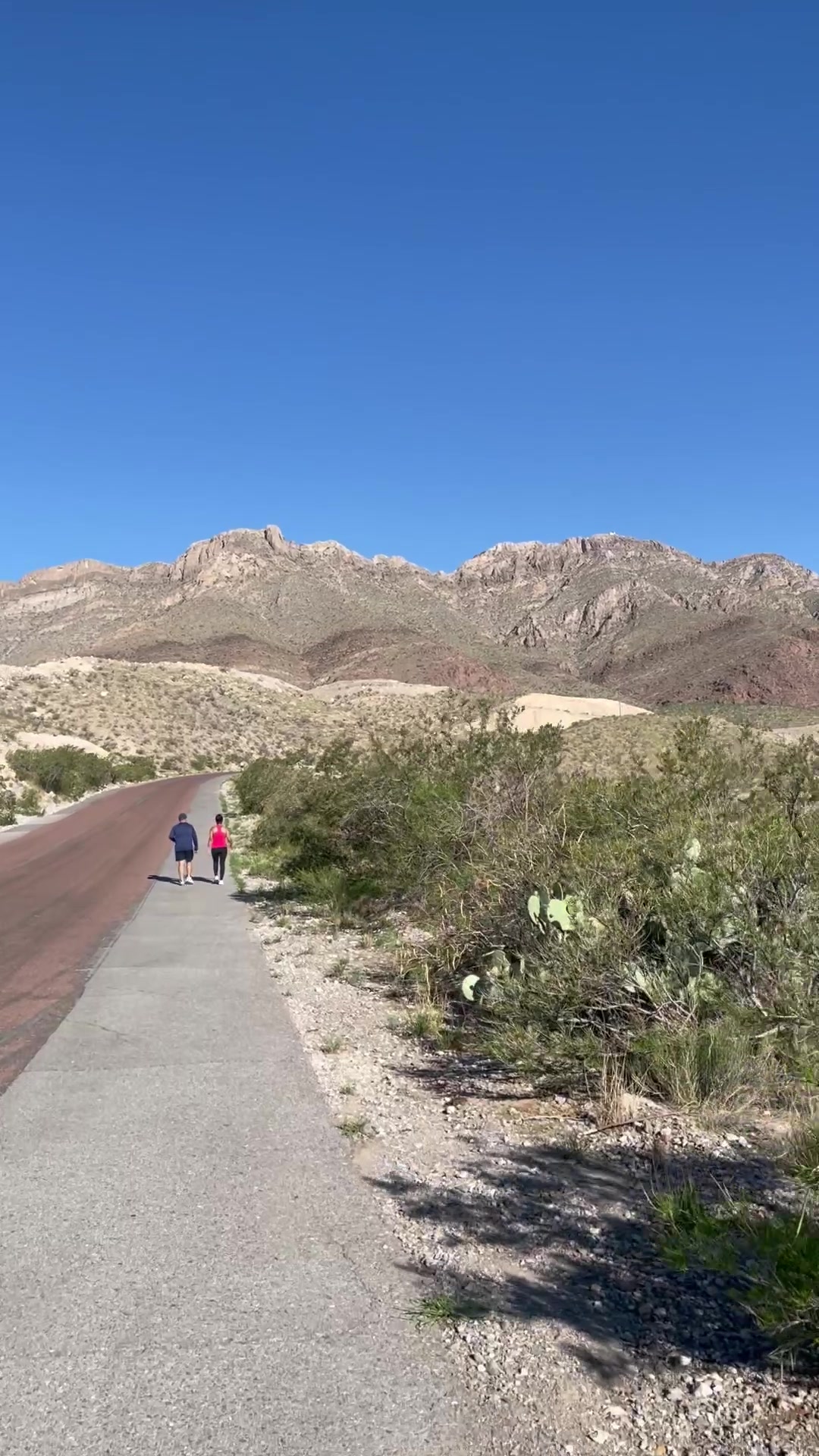 Early morning hike in the mountains near El Paso