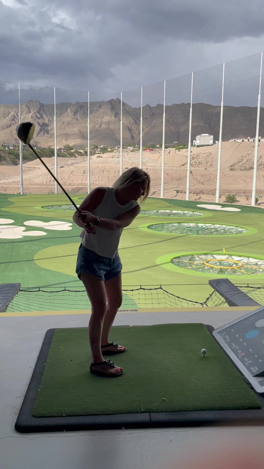Playing at Topgolf in El Paso, Texas